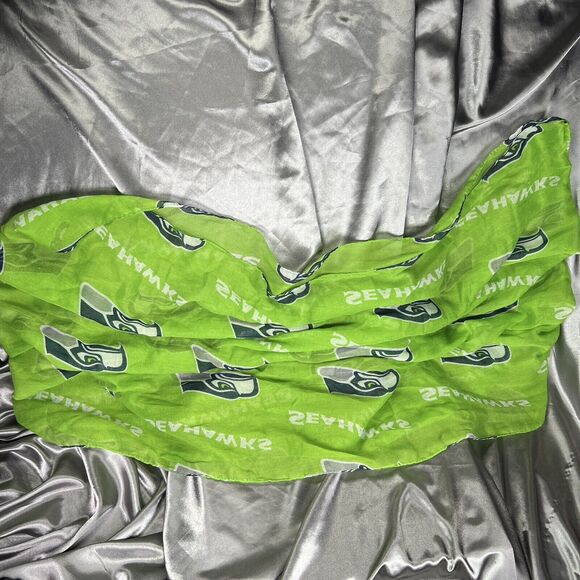 Seattle Seahawks NFL 70" Sheer Infinity Scarf Unisex Fan Shop Game Day Stadium - Picture 5 of 7